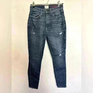 AO LA High Rise Skinny Jeans Destroyed Denim Size 27